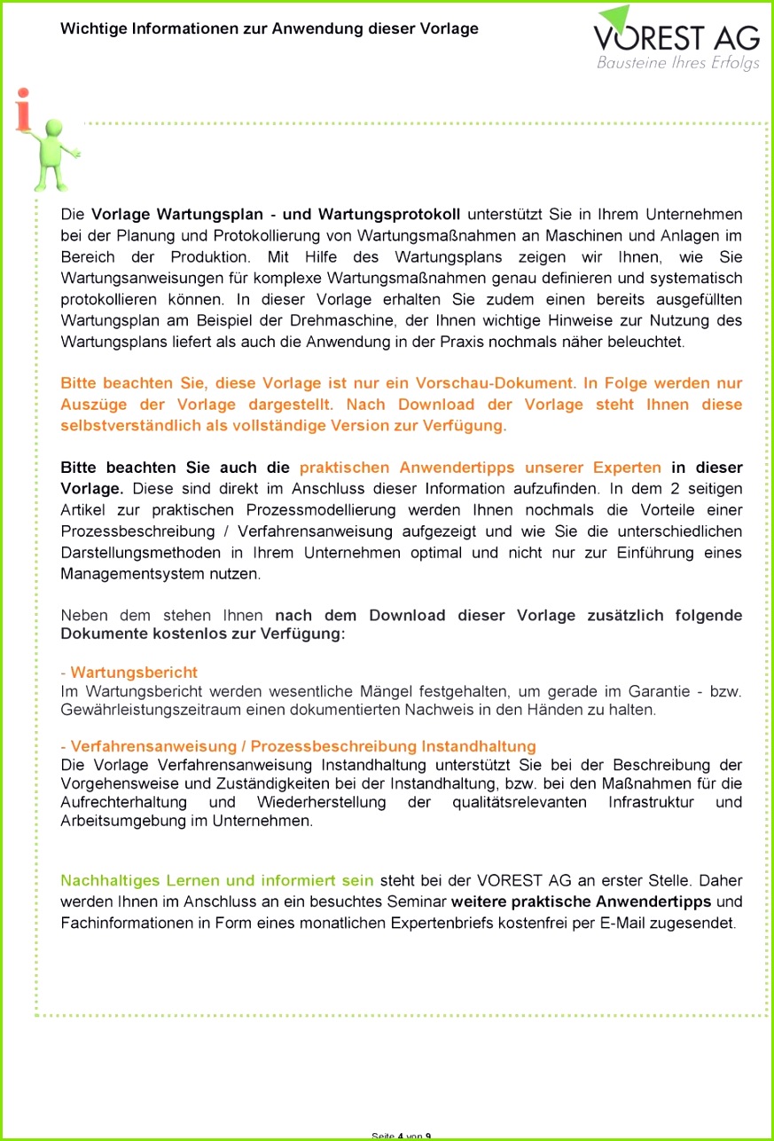 Vorschau Pdf Wartungsplan Und Wartungsprotokoll Pdf