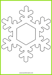 sagoma fiocco neve addobbi inverno