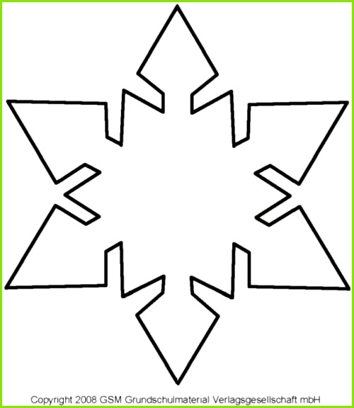 Schneeflocke Vorlage Zum Ausschneiden