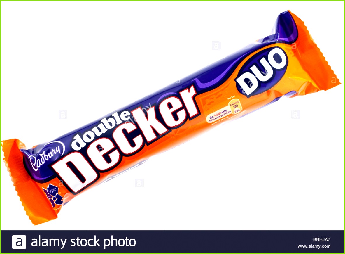 Cadbury Doppeldecker Duo Schokoriegel mit wrapper Stockbild