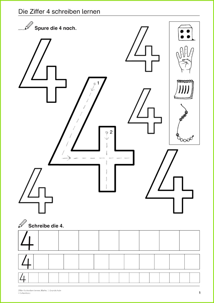 Unterrichtsmaterialien & Videoclips · Grundschule · Lehrerbüro Zahlen Lernen Vorschule Schwungübungen Vorschule Zahlen Schreiben