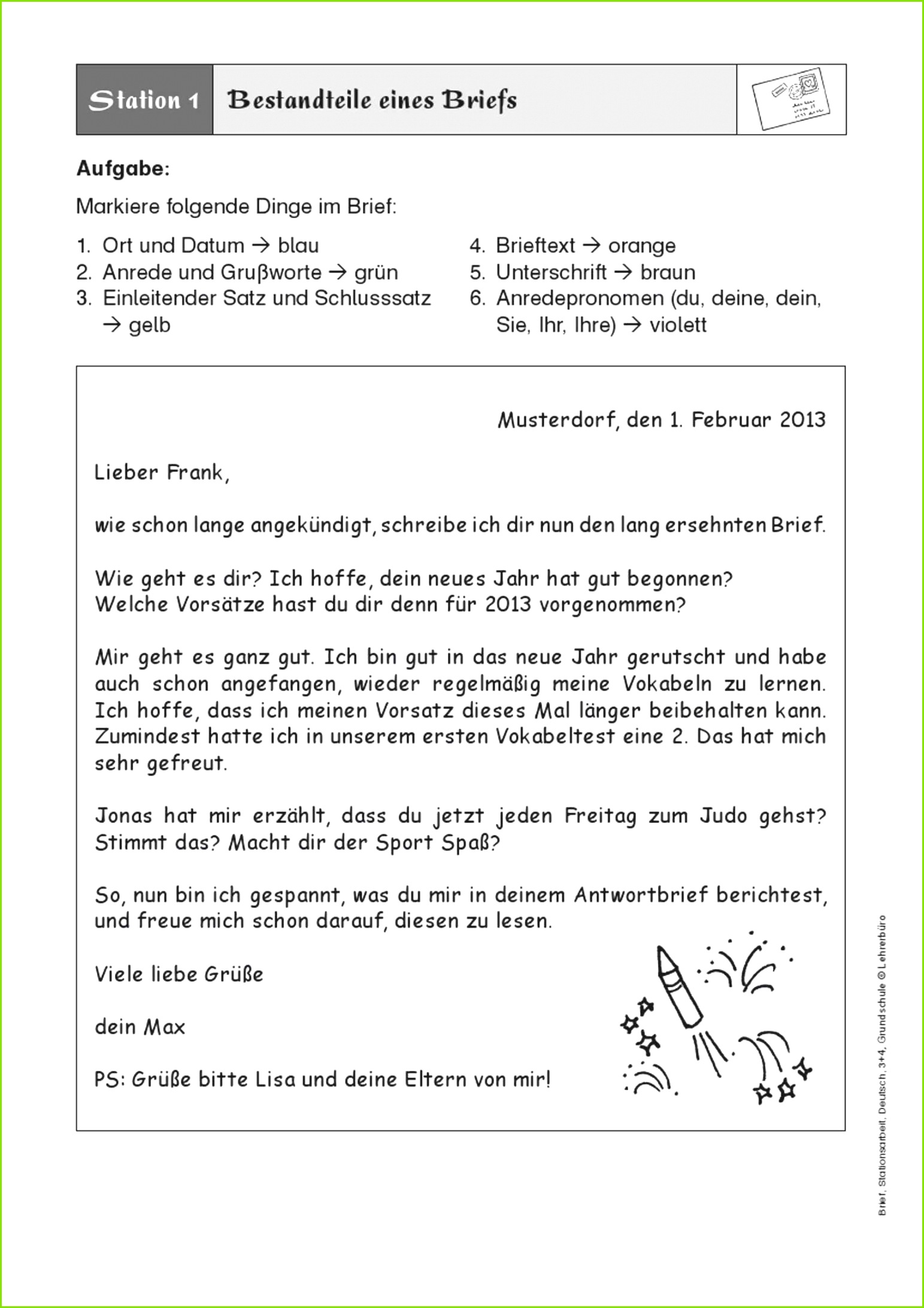 Bildergebnis für brief schreiben 3 klasse Brief Schreiben Vorlage – Sky Sonderkündigung Vorlage