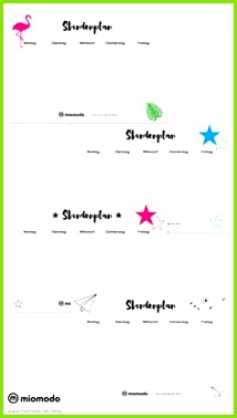 Stundenplan Vorlage 9 Stunden Ganztagsschule