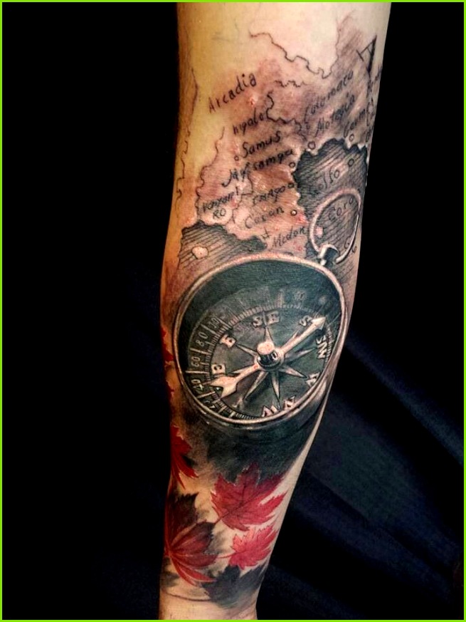So cool Tattoo Motive Unterarm Unterarm Tattoo Vorlagen Kompass Tattoo Tattoo Ideen