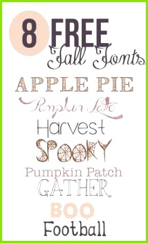 Free Fonts for Fall
