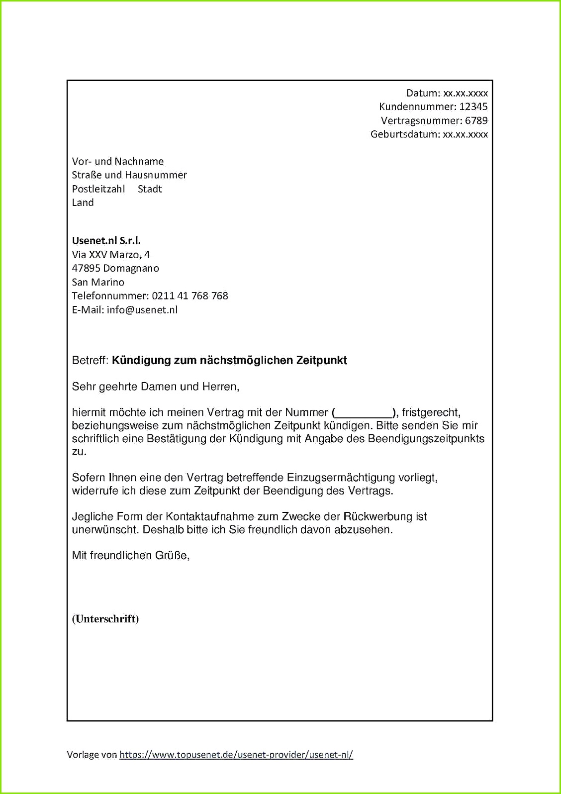 Usenet Kündigen Vorlage Inspirierende Usenet Review toller New Er Schnelle Downloads top