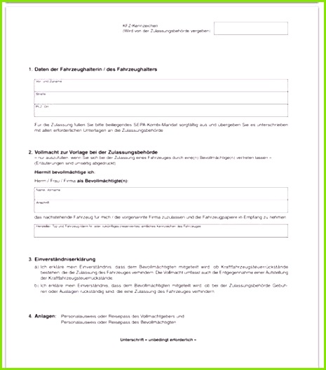 Vollmacht Kfz Anmeldung Vorlage Angenehm Kfz Zulassung Nürtingen Was Benötige Ich Rue25 Blog