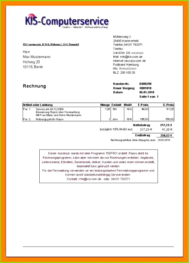 12 gutschrift muster vorlage