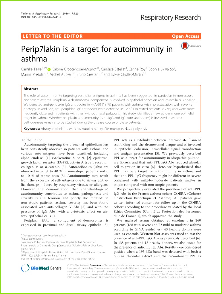 PDF Eosinophils in Autoimmune Diseases