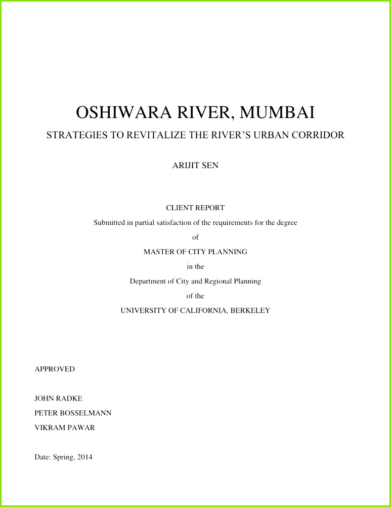 PDF OSHIWARA RIVER MUMBAI STRATEGIES TO REVITALIZE THE RIVER S URBAN CORRIDOR