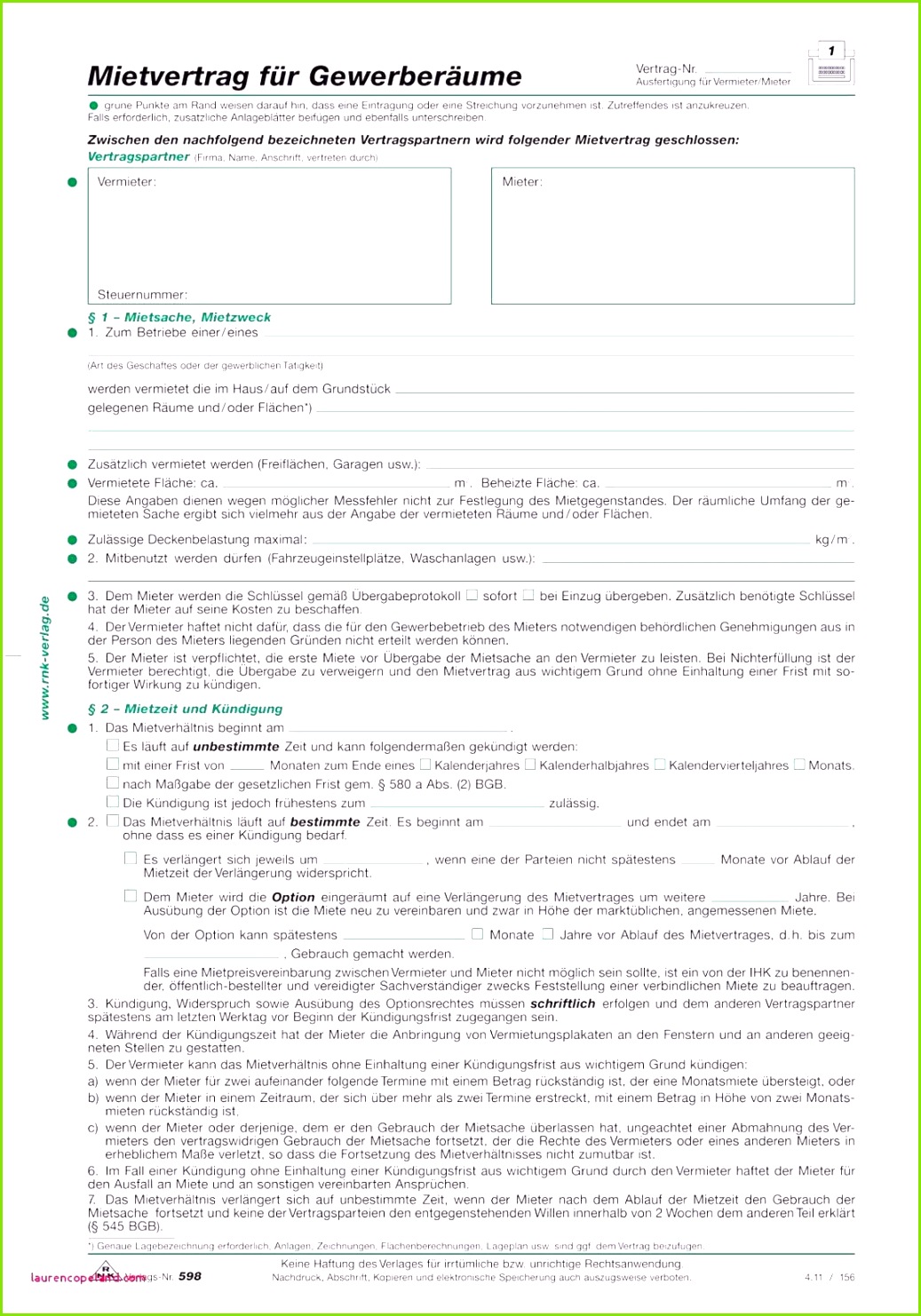 kündigung mietvertrag muster