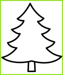gabarit de sapin de No l Malvorlage Tannenbaum Weihnachtsbaum Schablone Tannenbaum Vorlage Weihnacht Fenster