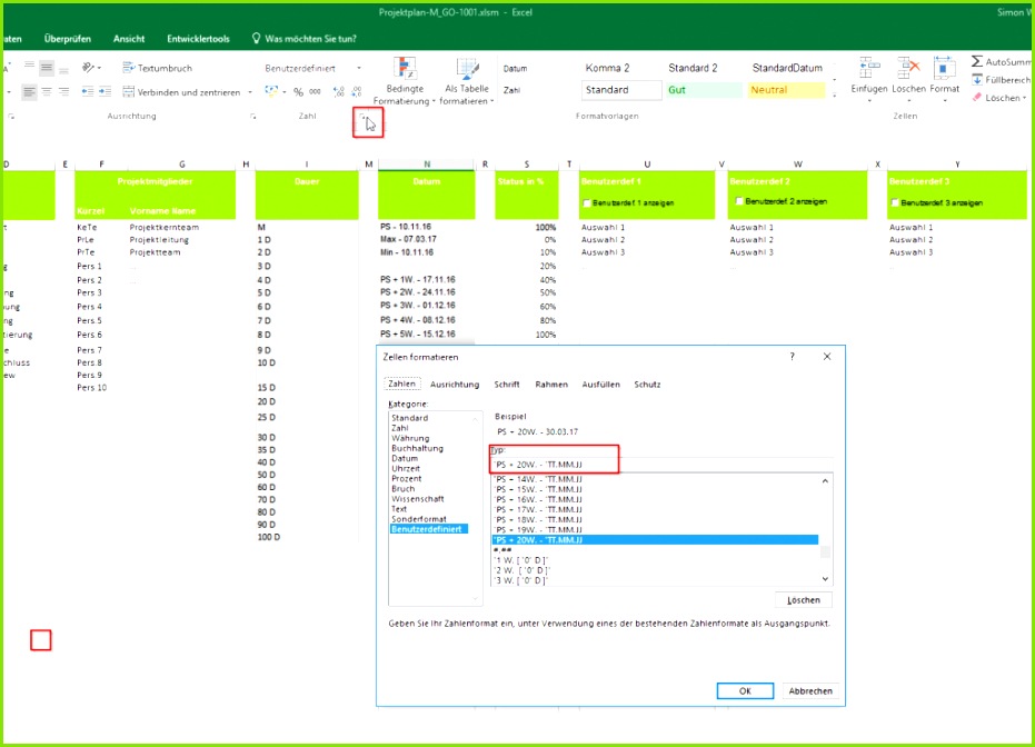 Soll ist Vergleich Excel Vorlage Projektplan Excel