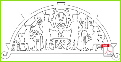 Laubsägevorlage Schwibbogen kostenlos