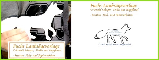 Gratis Fuchs Laubsägevorlage kostenlose Laubsäge Vorlagen für Kinder