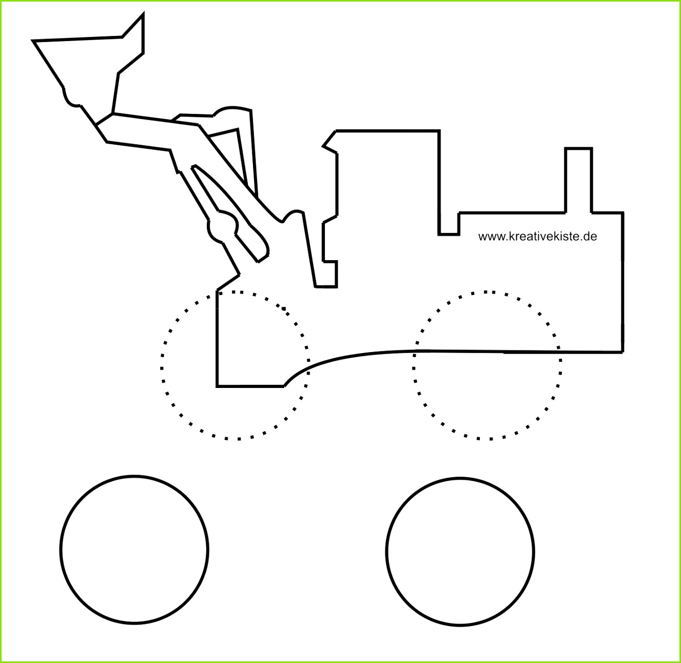 Laubsaege vorlage bagger basteln holz