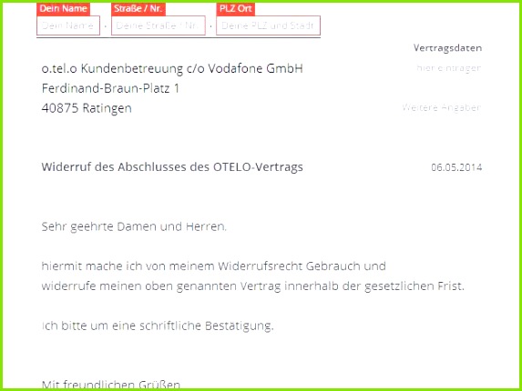 1und1 Vertrag Widerrufen Artikel Schreiben