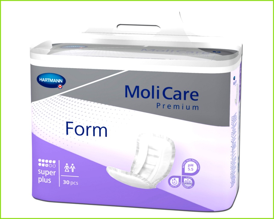 MoliCare Premium Form super plus MoliForm Premium soft super Vorlagen für starke Inkontinenz