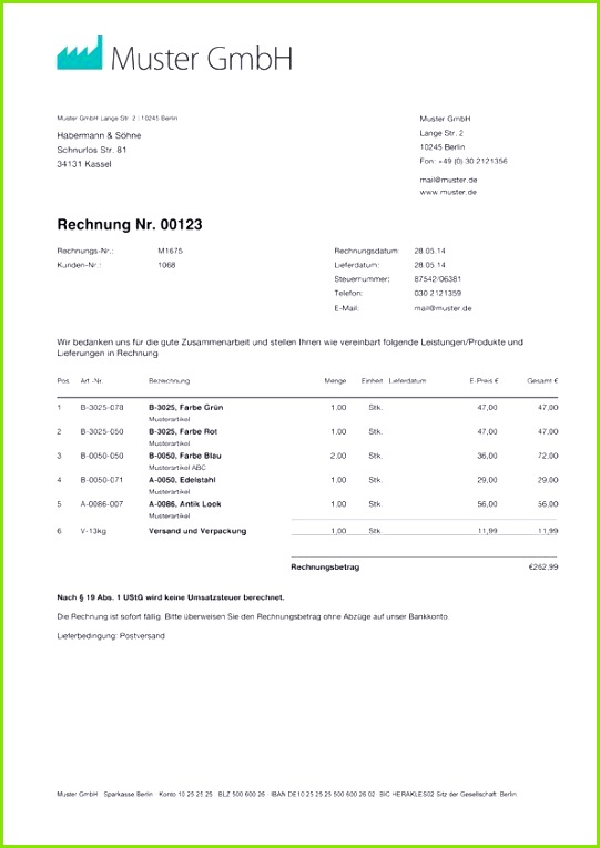 Schön Vorkasse Rechnung Muster Special Ausfallhonorar Rechnung Vorlage