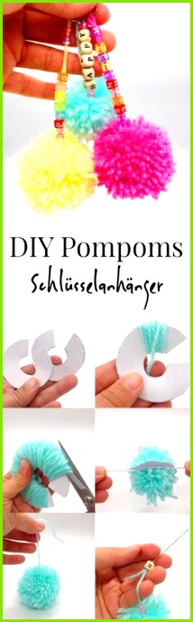 Drei sommerliche DIY und Deko Ideen mit Pompons selber machen