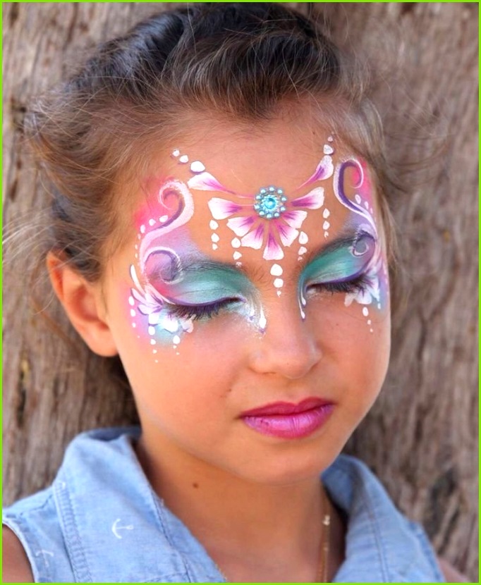 Schön Kinderschminken Vorlagen Prinzessin 682830 prinzessin schminken blumen blüten rosa fasching makeup princess