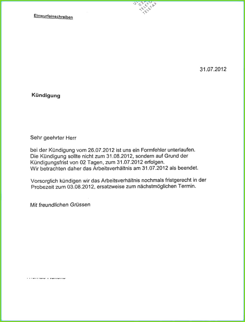3 empfangsbestatigung kundigung