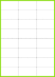 EU 70mm x 37mm Blank Label Template for Microsoft Word