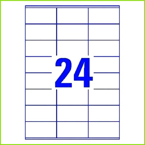Multipurpose Labels 70 x 36 mm 24 per sheet