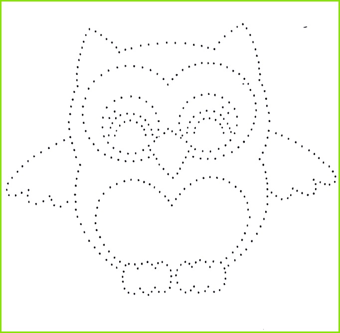 Eule Schablone zum Ausdrucken