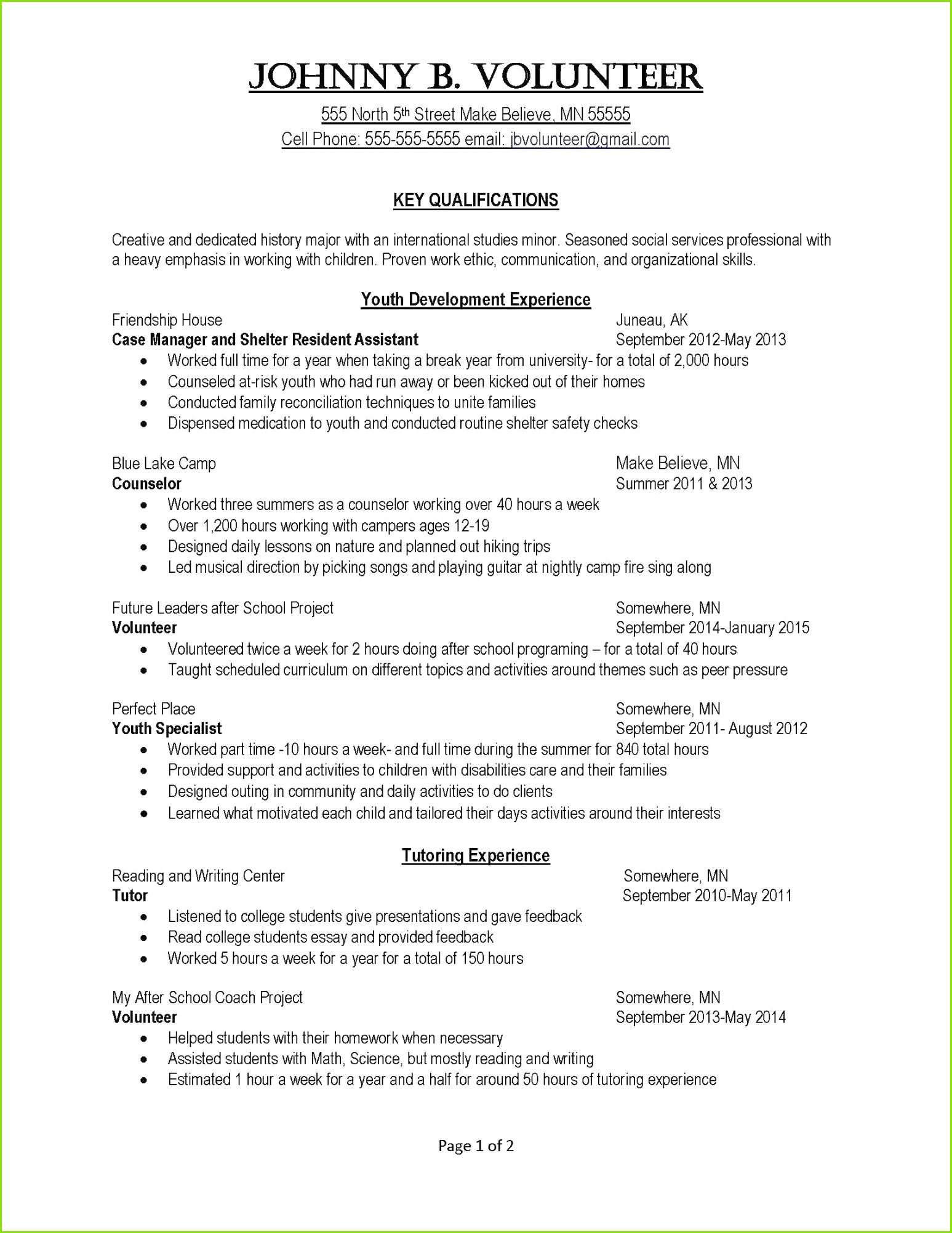 Free Resume Feedback