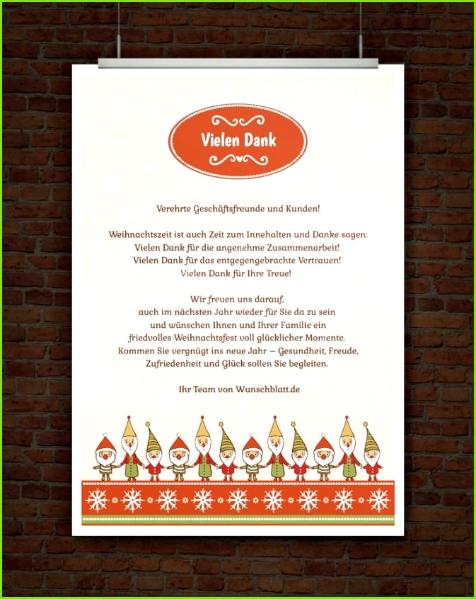 Vorlage geschäftliche Weihnachtsgrüße