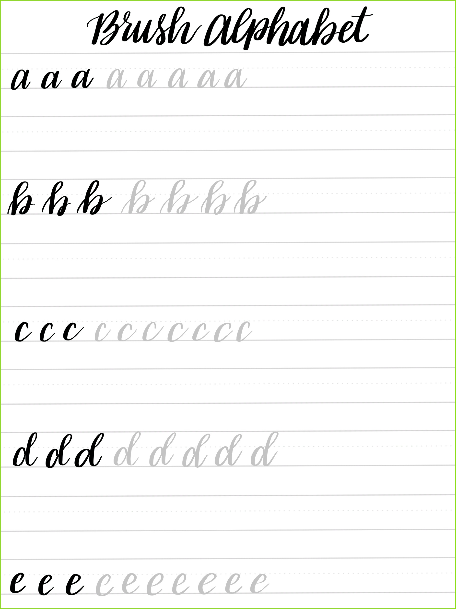 4 Handlettering Vorlagen Pdf MelTemplates MelTemplates