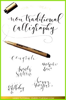 How to Create Non Traditional Calligraphy
