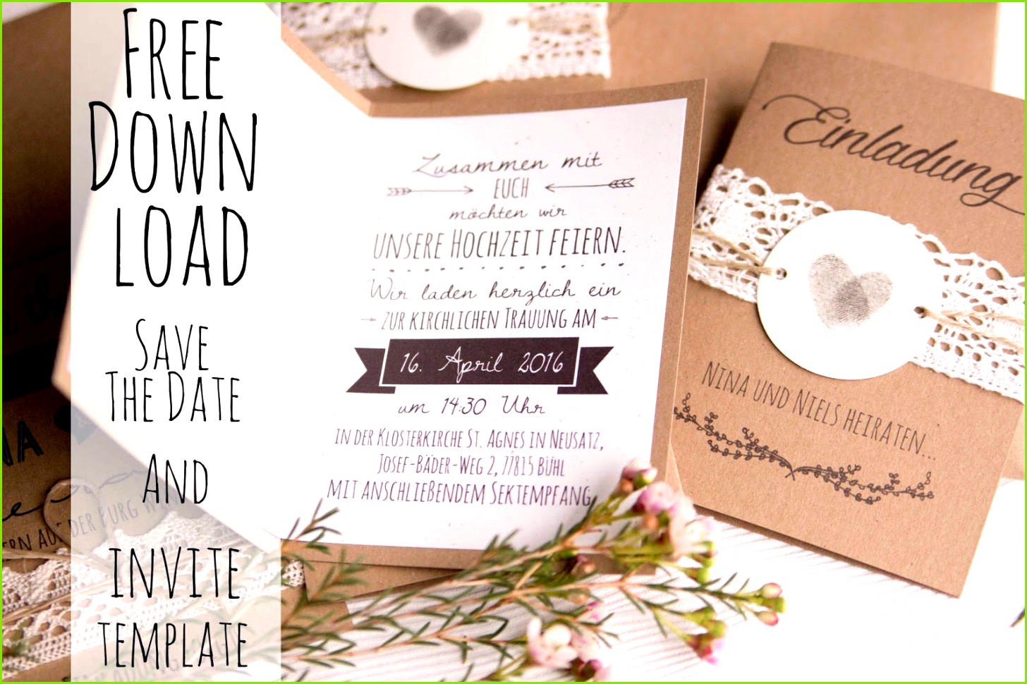 Einladung Hochzeit Text Kostenlos Diy Einladungen Hochzeit Vorlagen