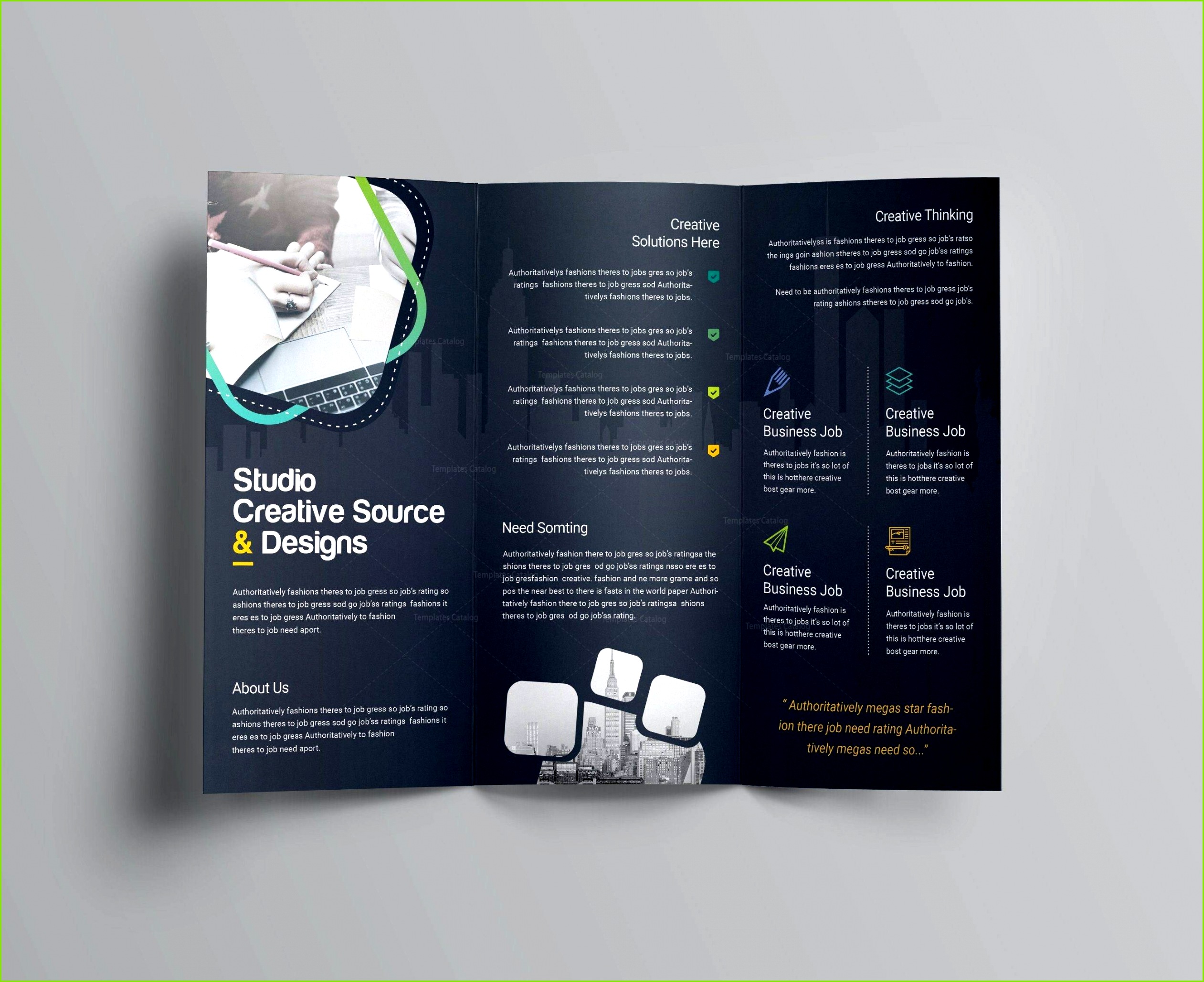 Free Corporate Tri Fold Brochure Templates Running Flyer Template Idées Modeles Cv Open fice Gratuit