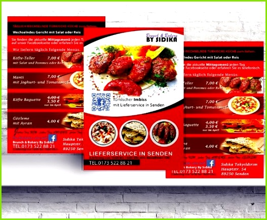 Flyer Restaurant Imbiss Hamburger Flyers