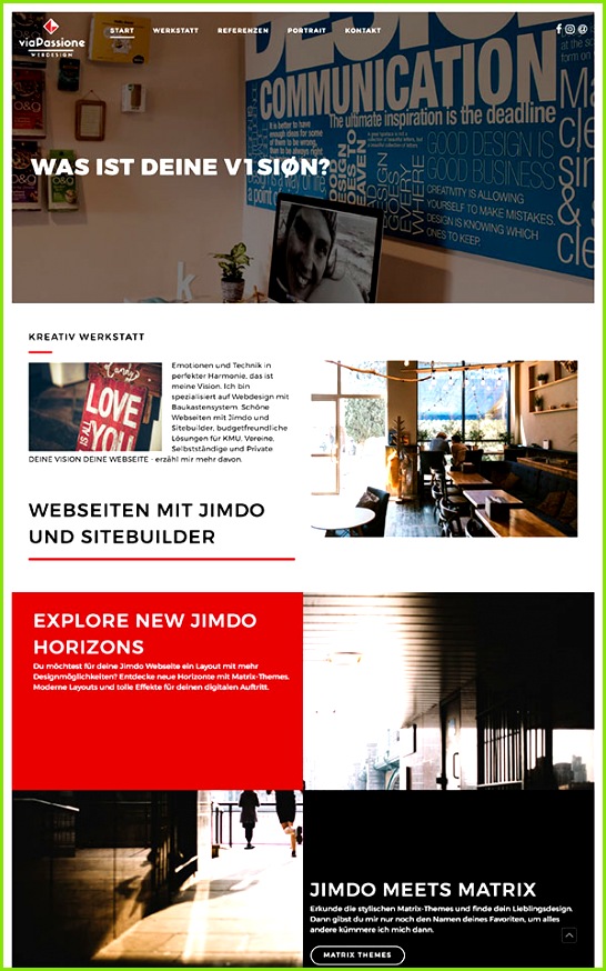 Bergen theme Jimdo template