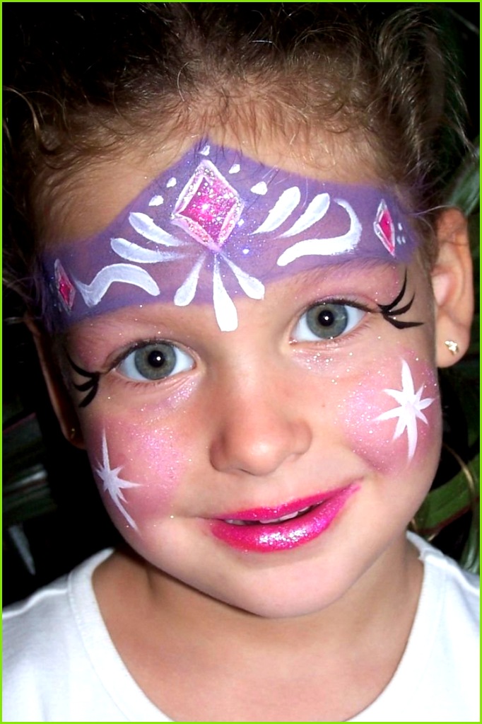 eiskönigin prinzessin elsa gesicht make up karneval