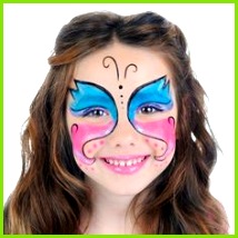 Schmetterling schminken – Einfache Anleitung Bilder und Vorlagen