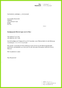 Kündigung Mietwohnung Vorlage Nachmieter