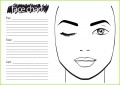 5 Make Up Vorlage Gesicht
