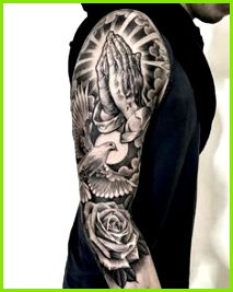 Right arm piece Religiöse Tattoos Small Tattoos Guy Sleeve Tattoos Jesus Tattoo Sleeve
