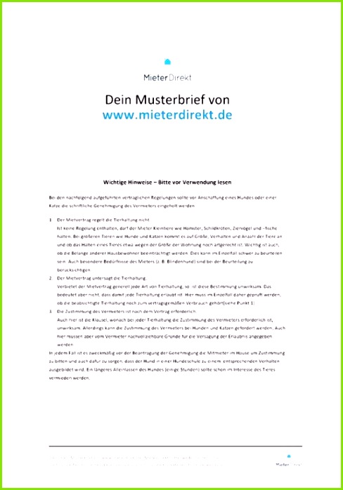 Report as inappropriate Antrag Genehmigung Haustier Hund Mietpreiserhohung Vorlage