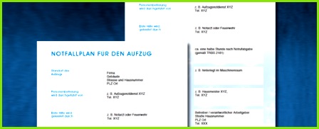 Der Notfallplan für Aufzüge zum