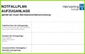 3 Notfallplan Aufzug Vorlage