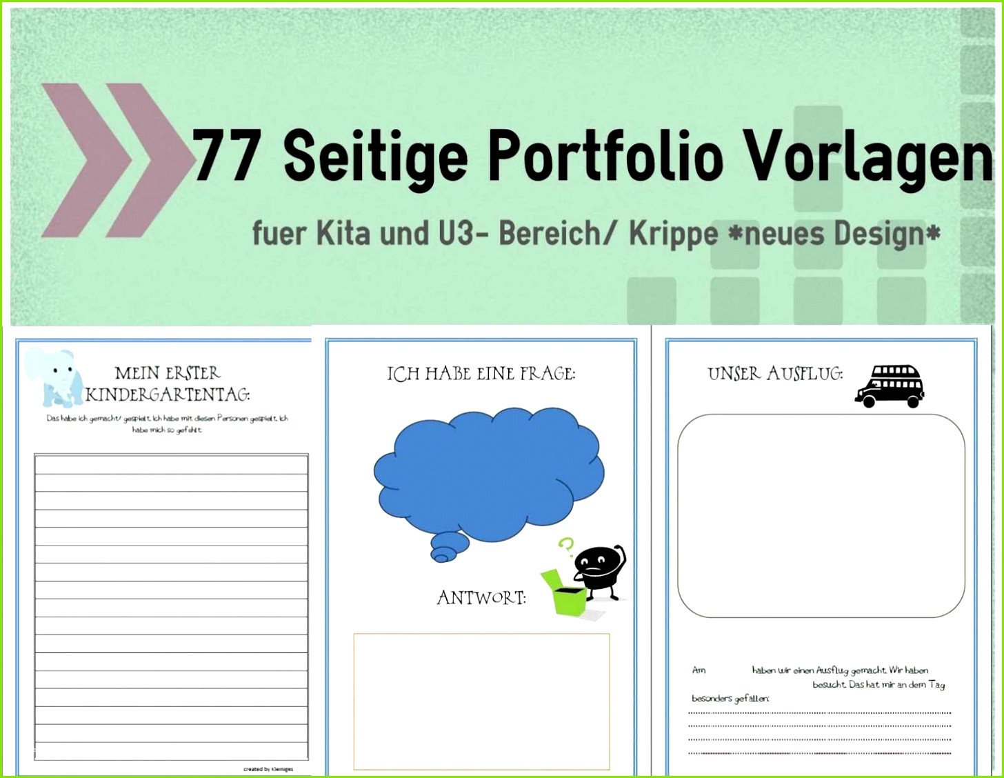 40 Portfolio Kindergarten Vorlagen Pdf Design