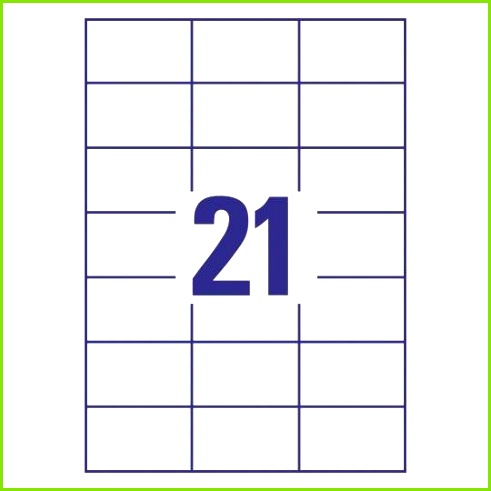 MS Word Vorlage für Avery Zweckform Software Code 3652
