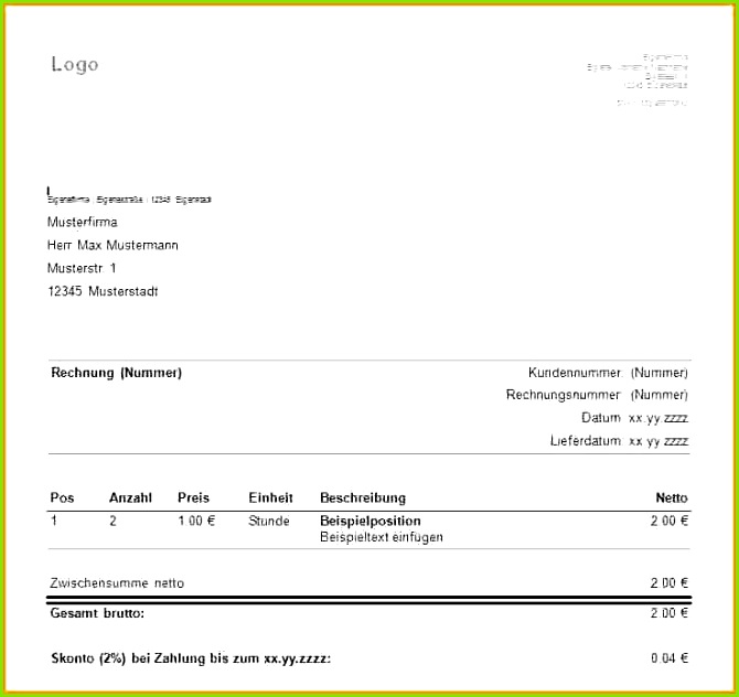 Vorlage Rechnung Privat Rechnung Schreiben Ohne Gewerbe Muster Beispiel Prof M School 6 0d