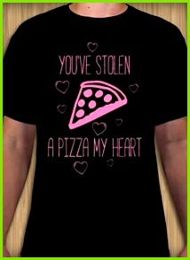 A Pizza my Heart Valentine s Day t shirt idea and template My Design