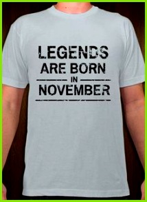 Legends are born birthday t shirt and template Personalize online My Design